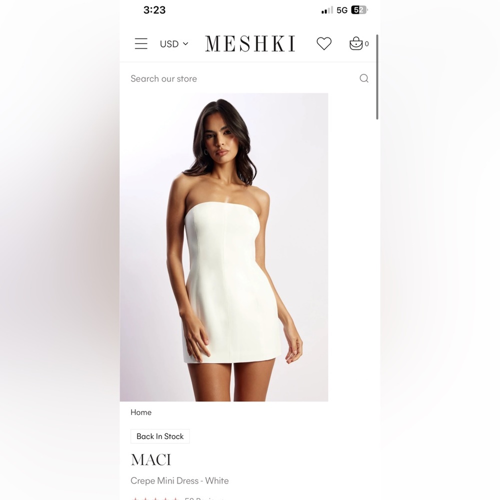 Meshki Mini Crepe Dress